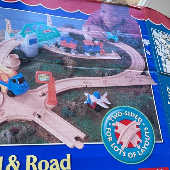 VTG 1992 Fisher Price Flip Track Rail & Road - Picture 13 of 16